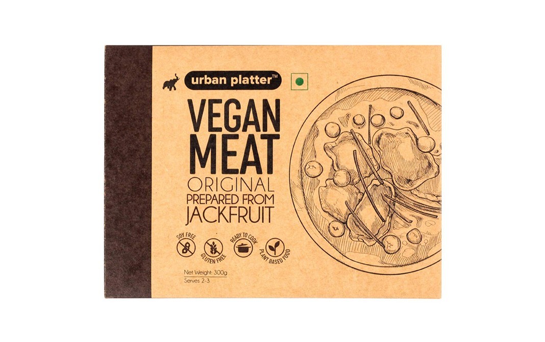 Urban Platter Vegan Meat Original Prepared From Jackfruit   Box  300 grams